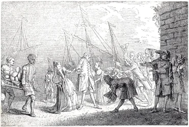 Le débarquement en Angleterre de Senesino, 1719
